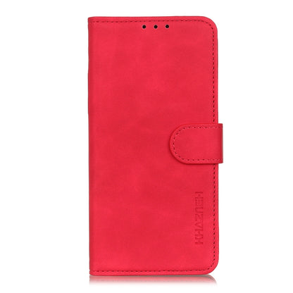 For iPhone 16 KHAZNEH Retro Texture Leather Phone Case(Red) - iPhone 16 Cases by buy2fix | Online Shopping UK | buy2fix