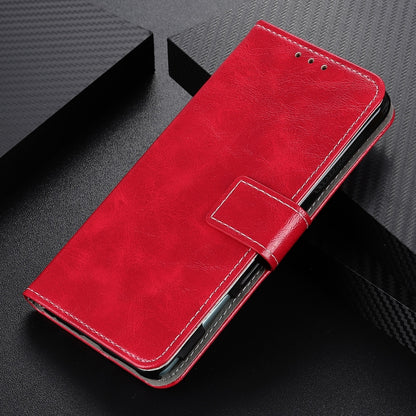 For iPhone 16 Retro Crazy Horse Texture Horizontal Flip Leather Phone Case(Red) - iPhone 16 Cases by buy2fix | Online Shopping UK | buy2fix