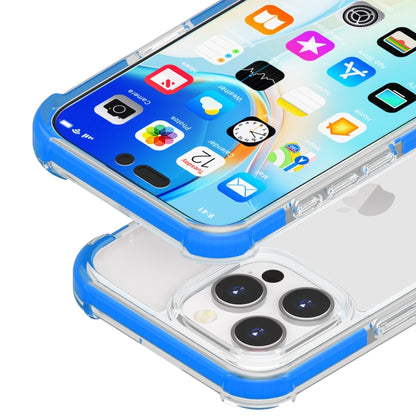 For iPhone 16 Pro Four-corner Shockproof TPU + Acrylic Phone Case(Blue) - iPhone 16 Pro Cases by buy2fix | Online Shopping UK | buy2fix