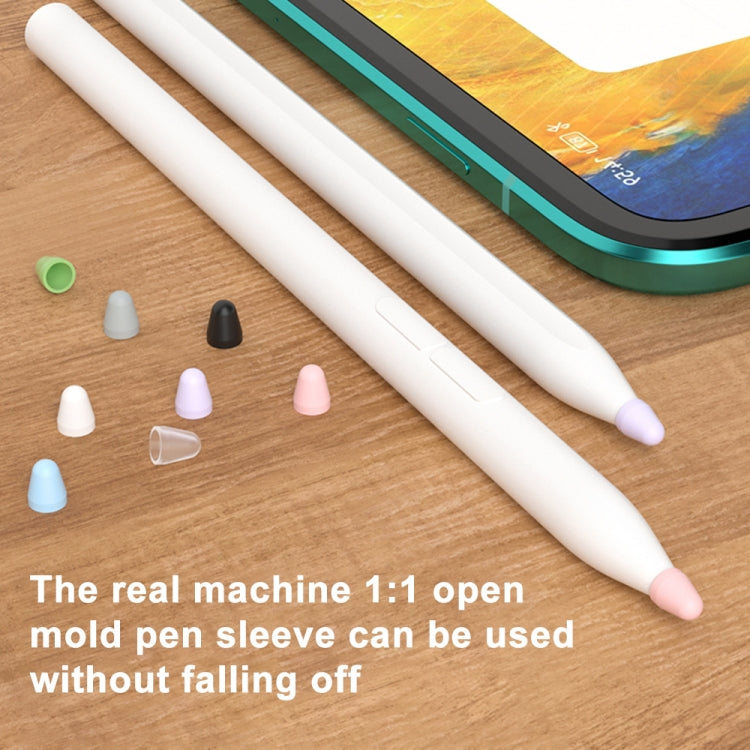 For Xiaomi Stylus Pen 2 8pcs / Set Silicone Wear-resistant Stylus Nib Cover(Purple) - Pencil Accessories by buy2fix | Online Shopping UK | buy2fix