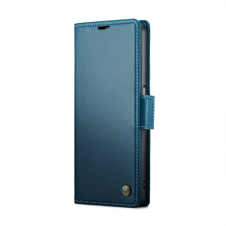 For Realme 9i 4G CaseMe 023 Butterfly Buckle Litchi Texture RFID Anti-theft Leather Phone Case(Blue) - Realme Cases by CaseMe | Online Shopping UK | buy2fix