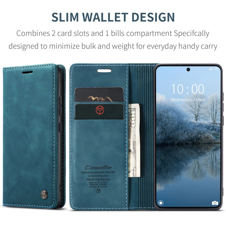 For Xiaomi Redmi K70E 5G CaseMe 013 Multifunctional Horizontal Flip Leather Phone Case(Blue) - K70E Cases by CaseMe | Online Shopping UK | buy2fix