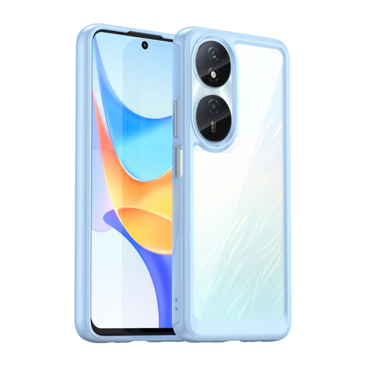 For Honor Play 50 Plus Colorful Series Acrylic Hybrid TPU Phone Case(Blue) - Honor Cases by buy2fix | Online Shopping UK | buy2fix