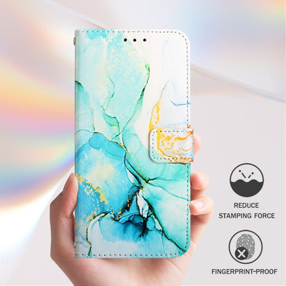 For iPhone SE 2024 PT003 Marble Pattern Flip Leather Phone Case(Green LS003) - More iPhone Cases by buy2fix | Online Shopping UK | buy2fix