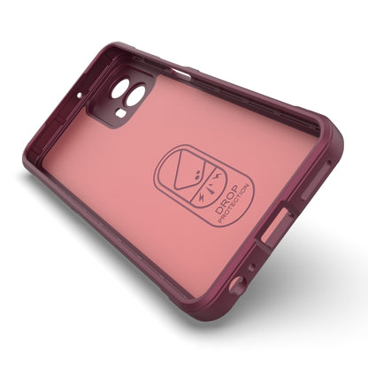 For Motorola Moto G73 5G Magic Shield TPU + Flannel Phone Case(Purple) - Motorola Cases by buy2fix | Online Shopping UK | buy2fix