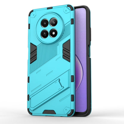 For Realme 12 5G Global Punk Armor 2 in 1 PC + TPU Phone Case with Holder(Blue) - Realme Cases by buy2fix | Online Shopping UK | buy2fix