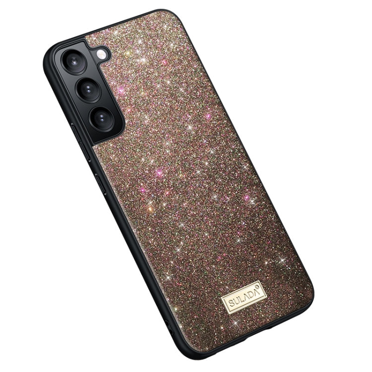 For Samsung Galaxy S24 5G SULADA Glittery TPU Hybrid Handmade Leather Phone Case(Colorful) - Galaxy S24 5G Cases by SULADA | Online Shopping UK | buy2fix