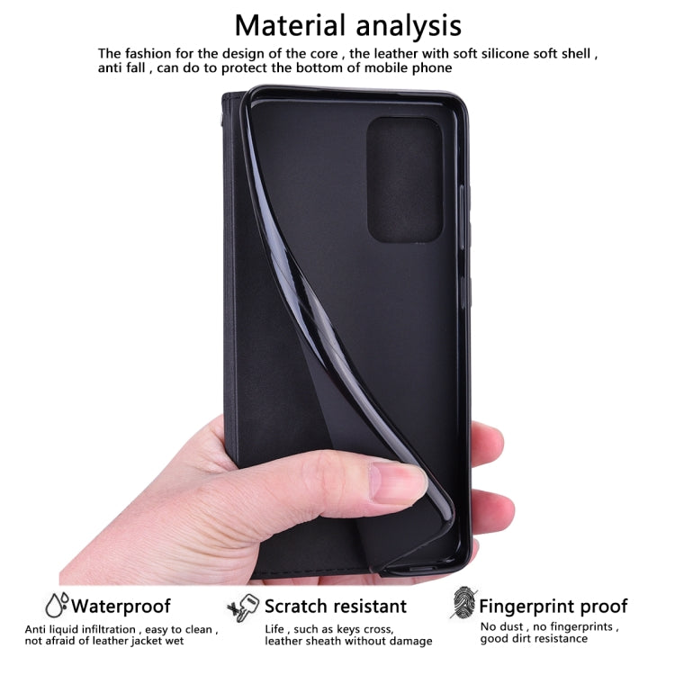 For Xiaomi Redmi Note 13 Pro 4G Frosted Business Magnetic Horizontal Flip PU Phone Case(Black) - Note 13 Pro Cases by buy2fix | Online Shopping UK | buy2fix