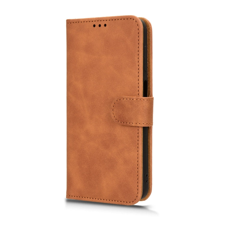 For Ulefone Note 15 Skin Feel Magnetic Flip Leather Phone Case(Brown) - Ulefone Cases by buy2fix | Online Shopping UK | buy2fix