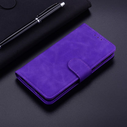 For Infinix Hot 40 / 40 Pro Skin Feel Pure Color Flip Leather Phone Case(Purple) - Infinix Cases by buy2fix | Online Shopping UK | buy2fix