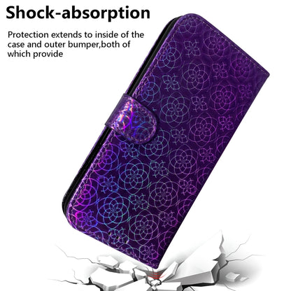 For iPhone SE 2024 Colorful Magnetic Buckle Leather Phone Case(Purple) - More iPhone Cases by buy2fix | Online Shopping UK | buy2fix