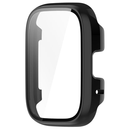 For Redmi Watch 3 Lite PC + Tempered Film Integrated Watch Protective Case(Black) - Watch Cases by buy2fix | Online Shopping UK | buy2fix