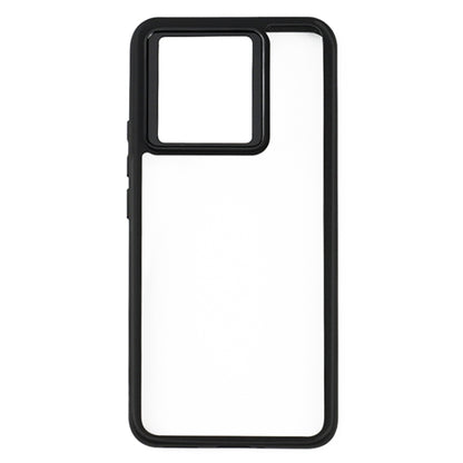 For Xiaomi Redmi K70 / K70S Frosted TPU + Transparent PC Phone Case(Black) - K70 Cases by buy2fix | Online Shopping UK | buy2fix