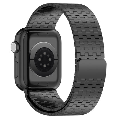 For Apple Watch Ultra 2 49mm Magnetic Buckle Stainless Steel Metal Watch Band(Black) - Watch Bands by buy2fix | Online Shopping UK | buy2fix