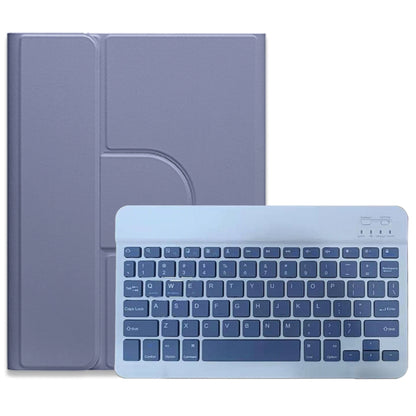 For iPad 10th Gen 10.9 2022 Square Button 360 Degree Rotatable Bluetooth Keyboard Leather Case(Lavender Purple) - Universal by buy2fix | Online Shopping UK | buy2fix