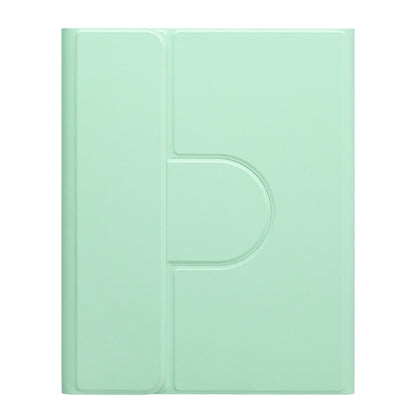 For iPad 10.2 2021 / Air 2019 Square Button 360 Degree Rotatable Bluetooth Keyboard Leather Case(Mint Green) - Universal by buy2fix | Online Shopping UK | buy2fix