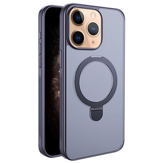 For iPhone 11 Pro Multifunctional MagSafe Holder Phone Case(Grey) - iPhone 11 Pro Cases by buy2fix | Online Shopping UK | buy2fix