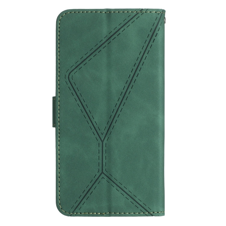 For Samsung Galaxy S24 Ultra 5G Stitching Embossed Leather Phone Case(Green) - Galaxy S24 Ultra 5G Cases by buy2fix | Online Shopping UK | buy2fix