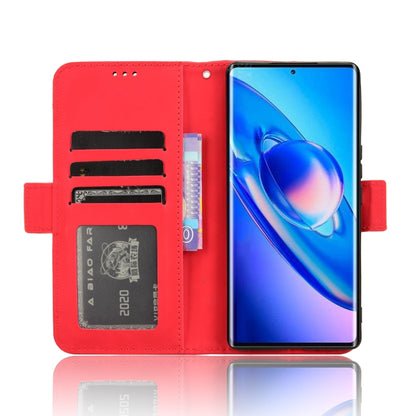 For Blackview A200 Pro Skin Feel Calf Texture Card Slots Leather Phone Case(Red) - More Brand by buy2fix | Online Shopping UK | buy2fix