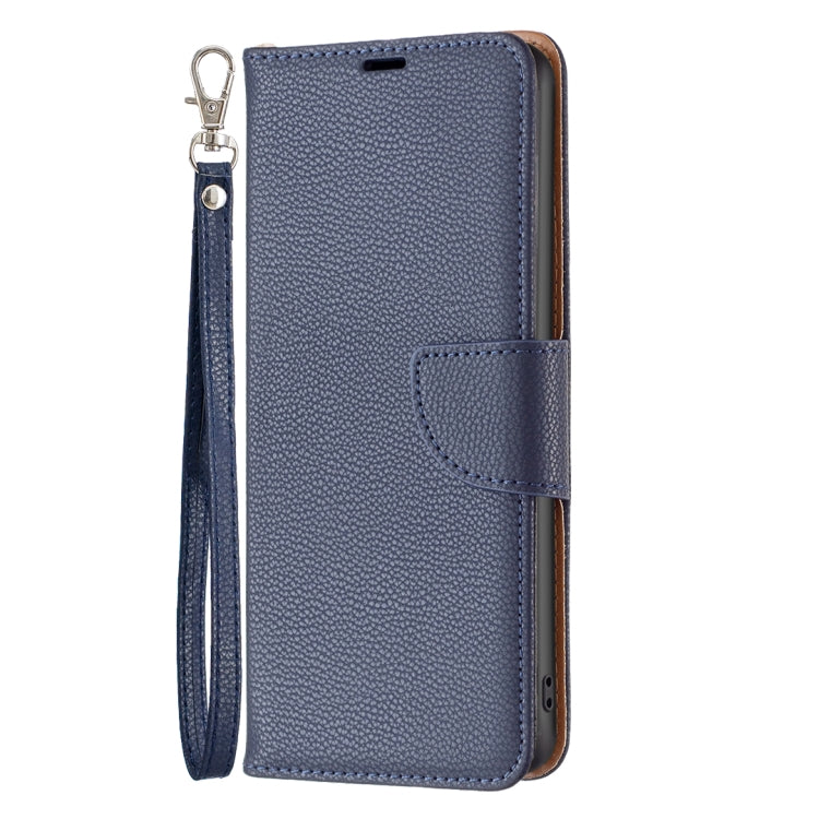 For Samsung Galaxy S24 Ultra 5G Litchi Texture Pure Color Flip Leather Phone Case(Blue) - Galaxy S24 Ultra 5G Cases by buy2fix | Online Shopping UK | buy2fix