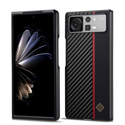 For Xiaomi Mi Mix Fold 2 LC.IMEEKE 3 in 1 Carbon Fiber Texture Shockproof Phone Case(Black) - Xiaomi Cases by LC.IMEEKE | Online Shopping UK | buy2fix