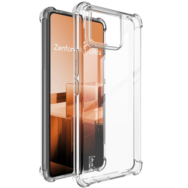 For Asus Zenfone 11 Ultra 5G imak Shockproof Airbag TPU Phone Case(Transparent) - ASUS Cases by imak | Online Shopping UK | buy2fix