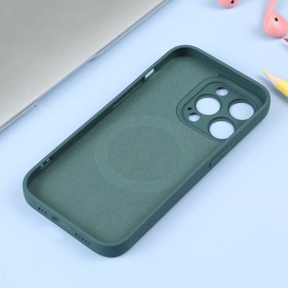 For iPhone 16 Pro Max Liquid Silicone Magsafe Phone Case(Dark Green) - iPhone 16 Pro Max Cases by buy2fix | Online Shopping UK | buy2fix