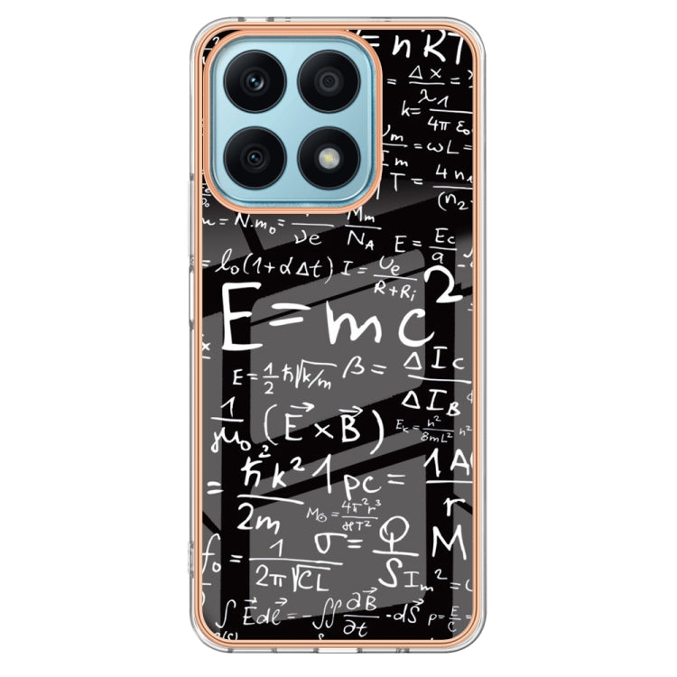 For Honor X8a Electroplating Marble Dual-side IMD Phone Case(Equation) - Honor Cases by buy2fix | Online Shopping UK | buy2fix