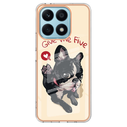 For Honor X8a Electroplating Marble Dual-side IMD Phone Case(Lucky Dog) - Honor Cases by buy2fix | Online Shopping UK | buy2fix