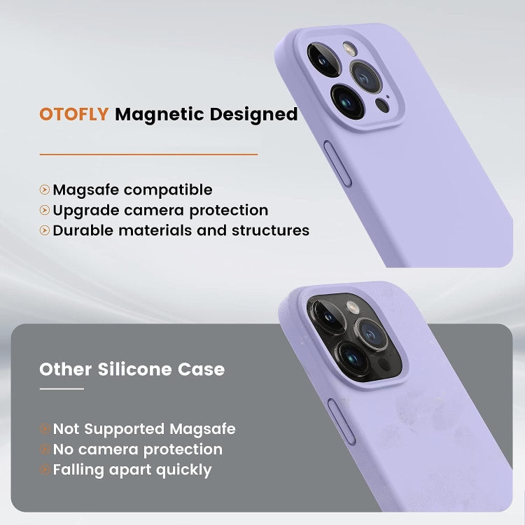 For iPhone 15 LK MagSafe Magnetic Silicone Phone Case(Purple) - iPhone 15 Cases by buy2fix | Online Shopping UK | buy2fix