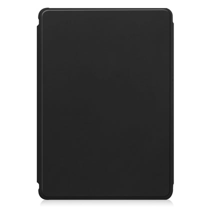 For Samsung Galaxy Tab S9 FE+ / S10+ 360 Rotation Transparent Smart Leather Case with Keyboard(Black) - Galaxy Tab S9 FE+ by buy2fix | Online Shopping UK | buy2fix