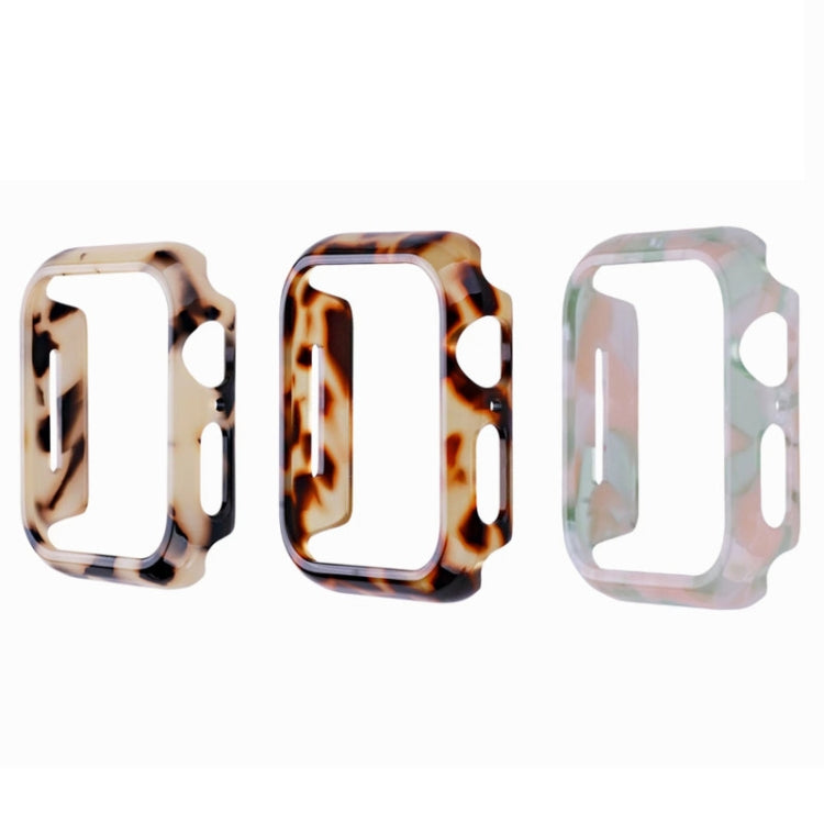 For Apple Watch Ultra 2 / Ultra 49mm Printed Resin PC Watch Case(Black Pink) - Watch Cases by buy2fix | Online Shopping UK | buy2fix