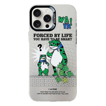 For iPhone 16 Pro Electroplated Silver Series PC Protective Phone Case(Frog) - iPhone 16 Pro Cases by buy2fix | Online Shopping UK | buy2fix