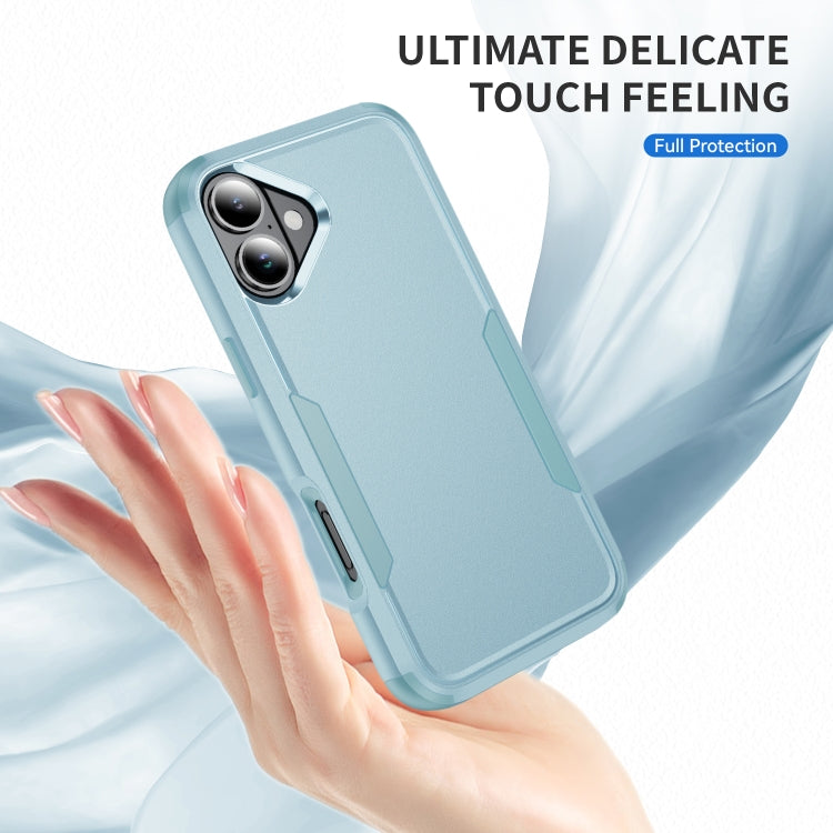 For iPhone 16 Commuter Shockproof TPU + PC Phone Case(Grey Green) - iPhone 16 Cases by buy2fix | Online Shopping UK | buy2fix