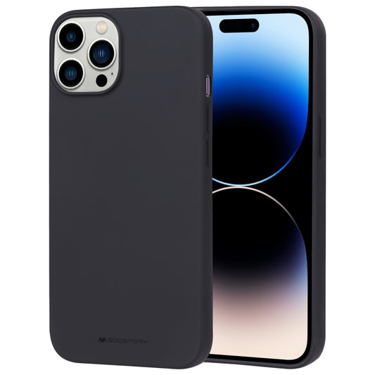 For iPhone 15 Pro Max GOOSPERY SOFT FEELING Liquid TPU Soft Phone Case(Black) - iPhone 15 Pro Max Cases by GOOSPERY | Online Shopping UK | buy2fix