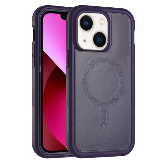 For iPhone 13 Defender Series XT MagSafe Magnetic PC + TPU Shockproof Phone Case(Dark Purple) - iPhone 13 Cases by buy2fix | Online Shopping UK | buy2fix