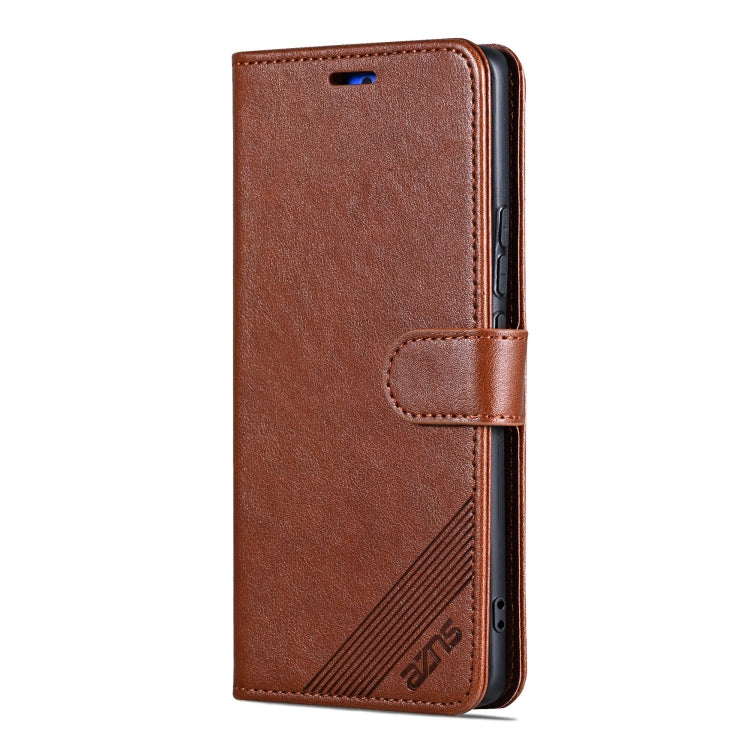 For OPPO Find X7 Ultra AZNS Sheepskin Texture Flip Leather Phone Case(Brown) - OPPO Cases by AZNS | Online Shopping UK | buy2fix