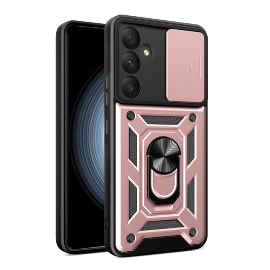 For Samsung Galaxy A55 5G Sliding Camera Cover Design TPU+PC Phone Case(Rose Gold) - Galaxy Phone Cases by buy2fix | Online Shopping UK | buy2fix