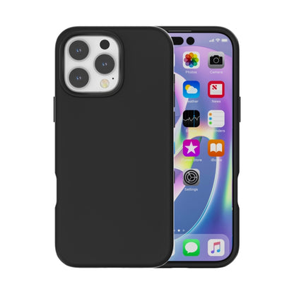 For iPhone 16 Pro Rubber Oil Surface Solid Color Phone Case(Black) - iPhone 16 Pro Cases by buy2fix | Online Shopping UK | buy2fix