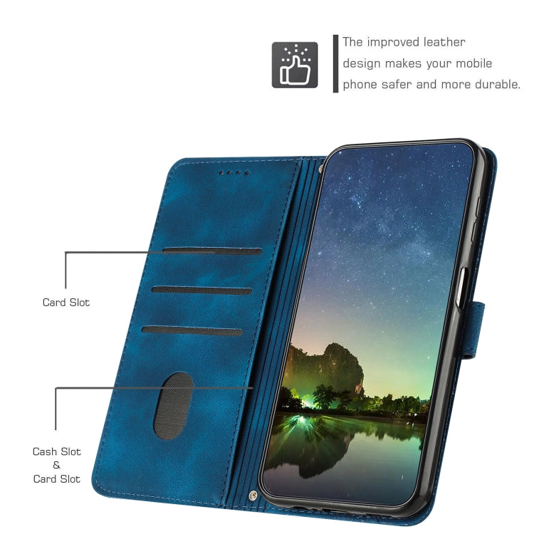 For Xiaomi Redmi K70E Dream Triangle Leather Phone Case with Lanyard(Blue) - K70E Cases by buy2fix | Online Shopping UK | buy2fix