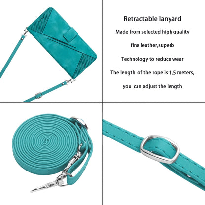 For Xiaomi Redmi K70 / K70 Pro Dream Triangle Leather Phone Case with Lanyard(Green) - K70 Pro Cases by buy2fix | Online Shopping UK | buy2fix