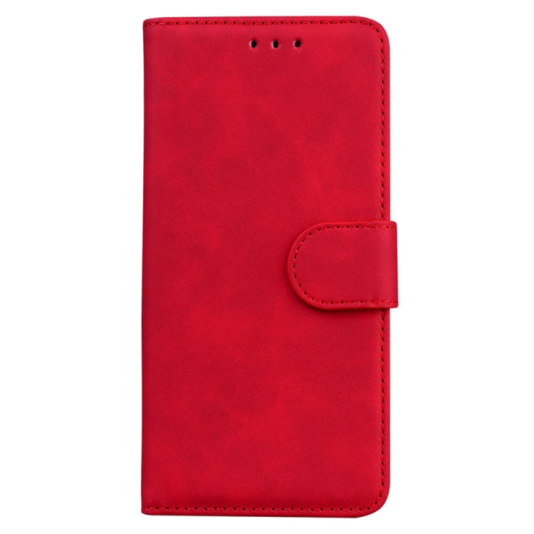 For OnePlus 13 Skin Feel Pure Color Flip Leather Phone Case(Red) - OnePlus Cases by buy2fix | Online Shopping UK | buy2fix