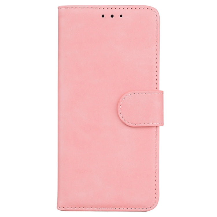 For OnePlus 13 Skin Feel Pure Color Flip Leather Phone Case(Pink) - OnePlus Cases by buy2fix | Online Shopping UK | buy2fix