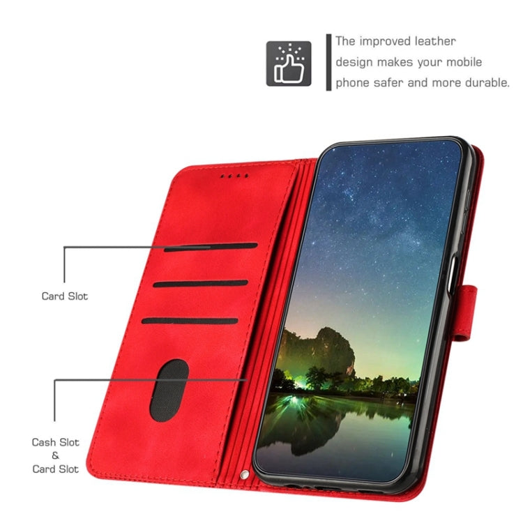 For Samsung Galaxy S23 Ultra 5G Dream Triangle Leather Phone Case with Long Lanyard(Red) - Galaxy S23 Ultra 5G Cases by buy2fix | Online Shopping UK | buy2fix