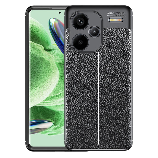 For Xiaomi Redmi Note 13 Pro+ Litchi Texture Shockproof TPU Phone Case(Black) - Note 13 Pro+ Cases by buy2fix | Online Shopping UK | buy2fix
