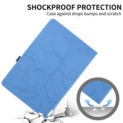 For iPad Pro 13 2024 Tree Life Embossed Rotation Leather Smart Tablet Case(Blue) - iPad Pro 13 2024 Cases by buy2fix | Online Shopping UK | buy2fix