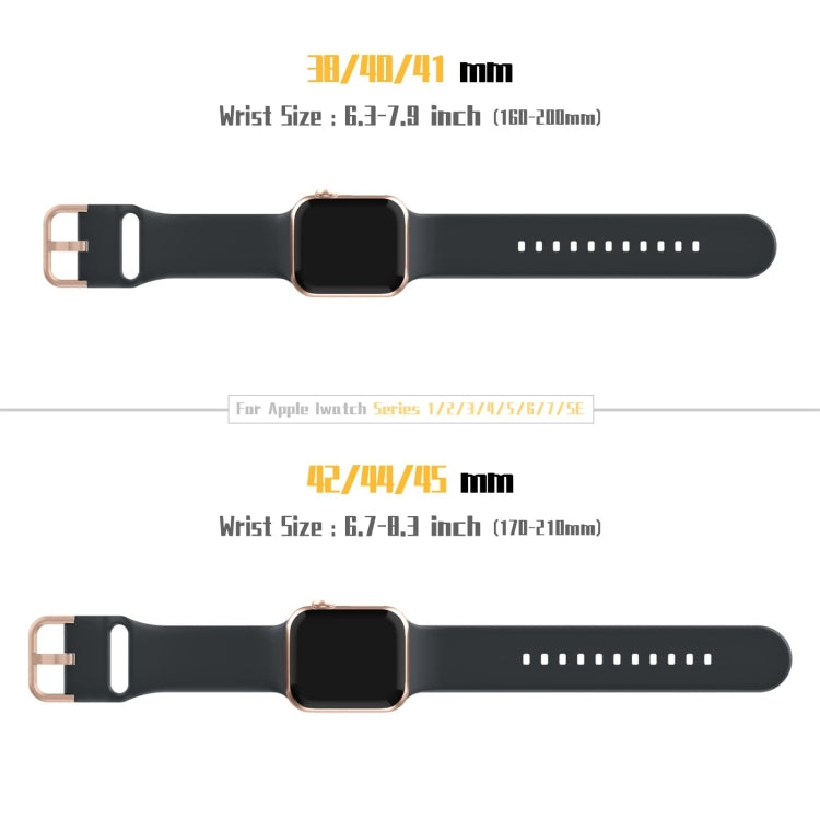 For Apple Watch SE 2023 44mm Pin Buckle Silicone Watch Band(Dark Grey) - Watch Bands by buy2fix | Online Shopping UK | buy2fix