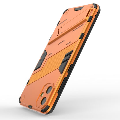 For Samsung Galaxy A05 4G Punk Armor 2 in 1 PC + TPU Shockproof Phone Case with Invisible Holder(Orange) - Galaxy Phone Cases by buy2fix | Online Shopping UK | buy2fix