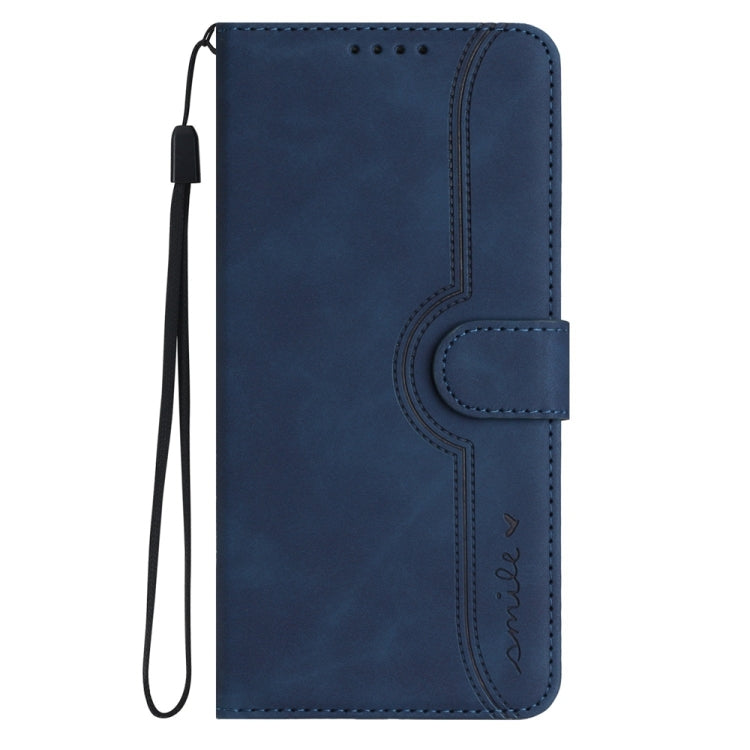 For Motorola Moto G Stylus 5G 2024 Heart Pattern Skin Feel Leather Phone Case(Royal Blue) - Motorola Cases by buy2fix | Online Shopping UK | buy2fix