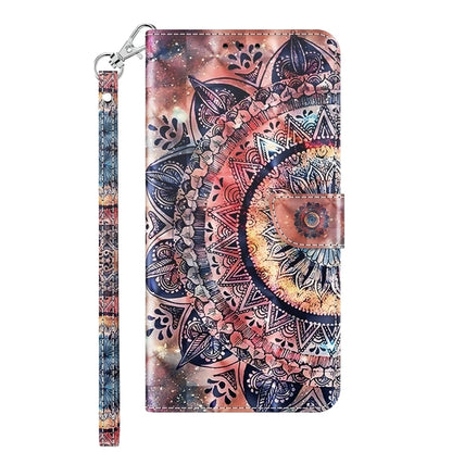 For Samsung Galaxy A05s 3D Painted Leather Phone Case(Colorful Mandala) - Galaxy Phone Cases by buy2fix | Online Shopping UK | buy2fix